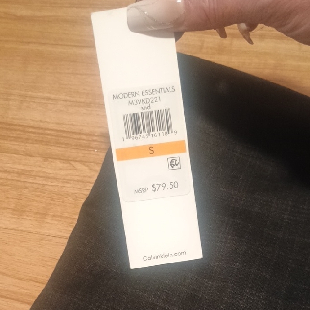 NWT Calvin Klein Modern Essentials Plaid Pull-On Slim Pants - Size S - Picture 4 of 15